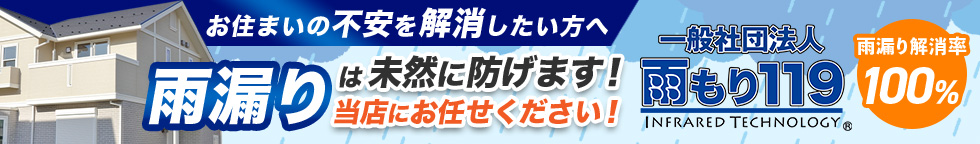 雨漏りは未然に防げます、雨漏り119
